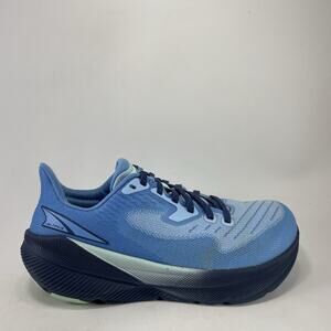 Hoka One One Experience Flow Road Runners Blue Rocker Sole Womens Size 7 Knit